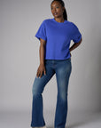 Step up your look with this unique 'Royal Blue Sweatshirt.