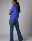 Step up your look with this unique 'Royal Blue Sweatshirt.