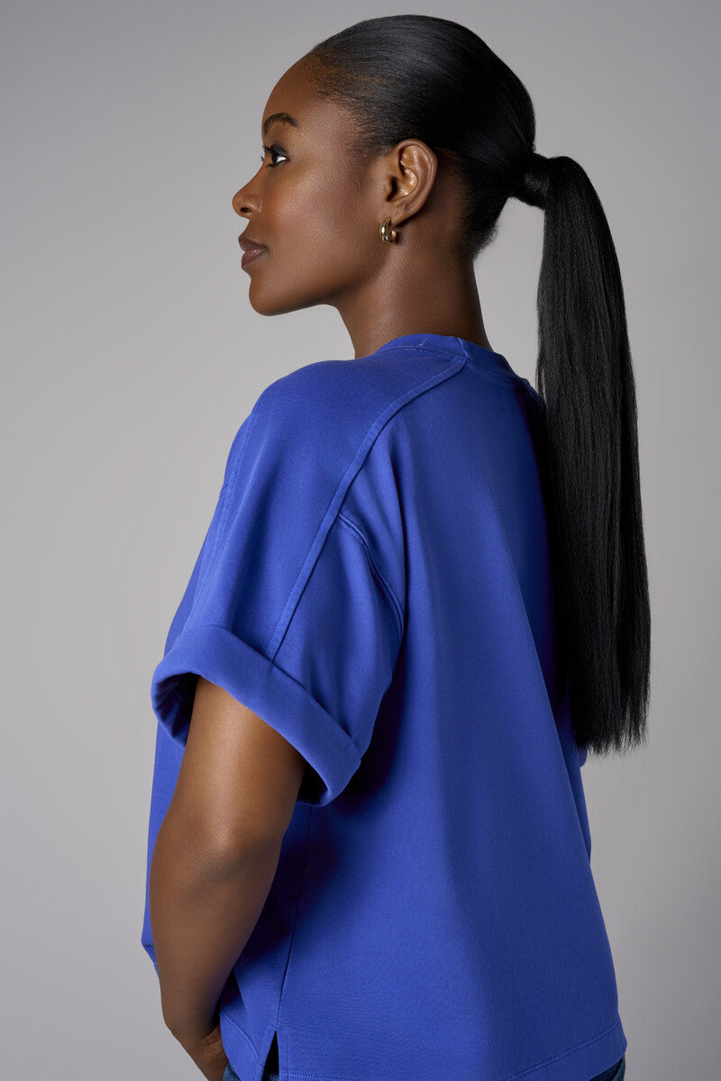 Step up your look with this unique 'Royal Blue Sweatshirt.