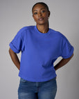 Step up your look with this unique 'Royal Blue Sweatshirt.