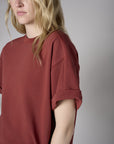 Inject your wardrobe with the vivid 'Maroon' Brie Sweatshirt.