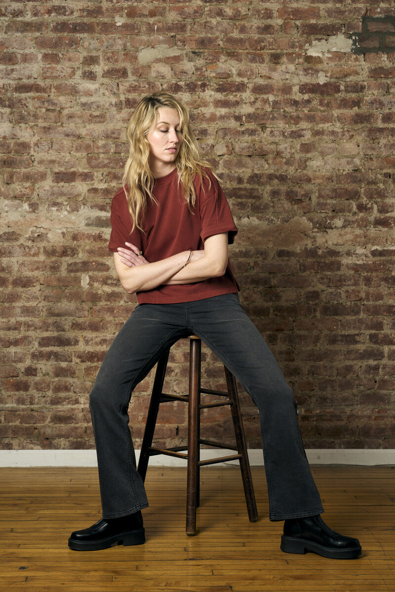Inject your wardrobe with the vivid 'Maroon' Brie Sweatshirt.