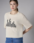 Bring your style to life with the 'Bone White' Coram Graphic T-Shirt – perfect for any occasion.