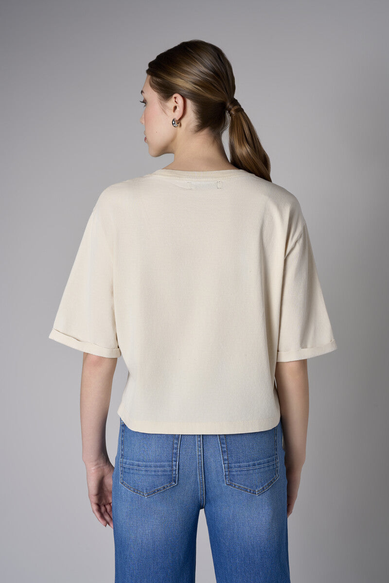 Bring your style to life with the 'Bone White' Coram Graphic T-Shirt – perfect for any occasion.