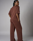 The perfect blend of style and color: 'Earth' Elbow Sleeve Top.