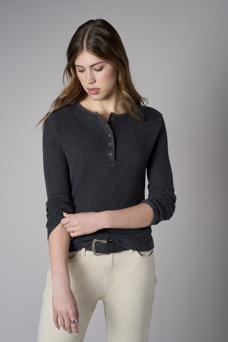 Bring your style to life with the 'Black' Henley Top – perfect for any occasion.