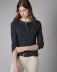 Bring your style to life with the 'Black' Henley Top – perfect for any occasion.