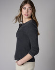 Bring your style to life with the 'Black' Henley Top – perfect for any occasion.