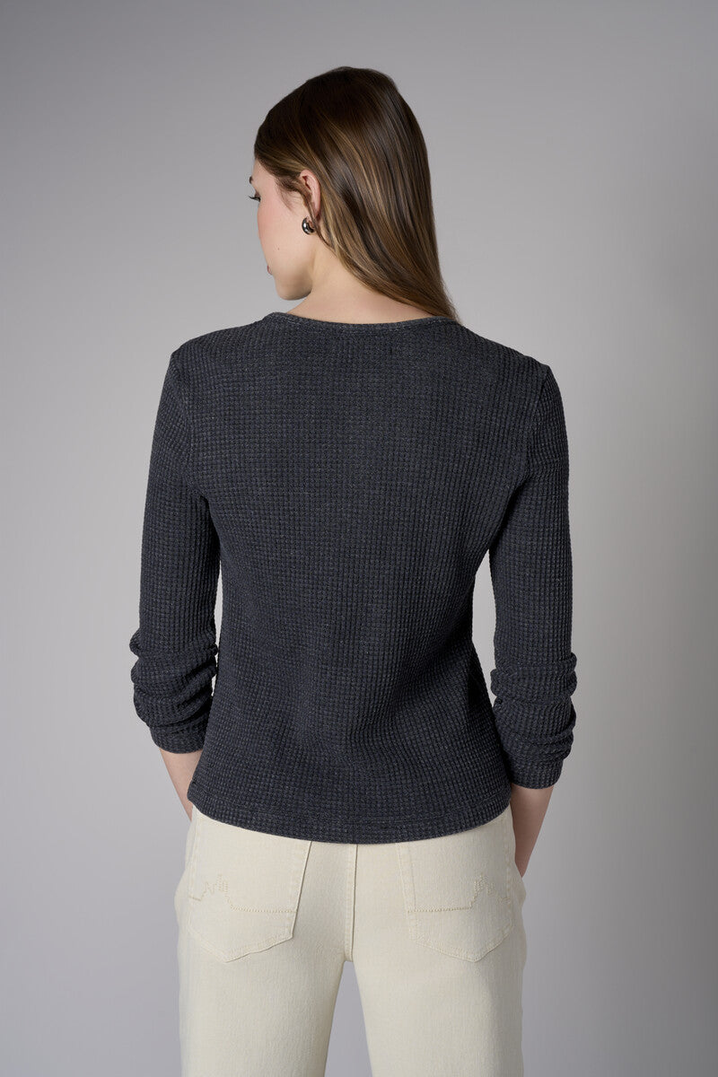 Bring your style to life with the 'Black' Henley Top – perfect for any occasion.