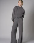 Love your look in the refreshing 'Gray' Funnel Neck Top.