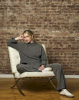Love your look in the refreshing 'Gray' Funnel Neck Top.