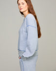 Heather Gray Contrast Stitch Sweatshirt