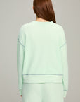 Mint Contrast Stitch Sweatshirt