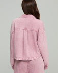 Dusty Rose Cropped Knit Shacket