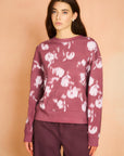 Dusty Rose Lilac Classic Printed Sweatshirt