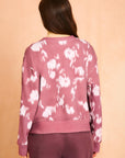 Dusty Rose Lilac Classic Printed Sweatshirt
