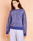 Lavender Midnight Classic Printed Sweatshirt