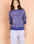 Lavender Midnight Classic Printed Sweatshirt