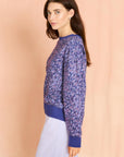 Lavender Midnight Classic Printed Sweatshirt