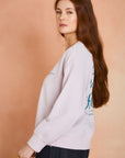 Lilac Graphic Sweatshirt