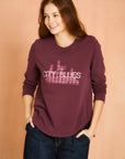 Plum Long Sleeve Graphic Tee