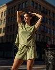 Pear Cozy Rib Shorts