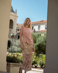 Conch Ruched Mesh Skirt