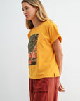 Mustard Short Sleeve Graphic Tee