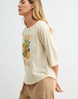 Parchment Graphic Baseball Tee