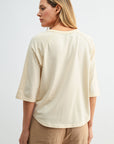 Parchment Graphic Baseball Tee