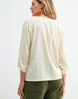 Parchment Tab Sleeve Graphic Tee
