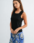 Black Layered Tank