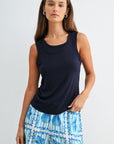 Navy Layered Tank
