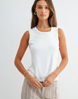 White Layered Tank