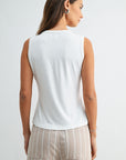 White Layered Tank