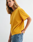 Mustard Acid Wash Tee