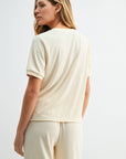 Parchment Jacquard Tee