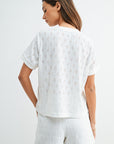 White Eyelet Tee