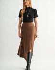Black Petite Short Sleeve Mock Neck Top