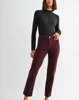 Black Long Sleeve Mock Neck Top