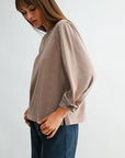 Dune 3/4 Bubble Sleeve Top