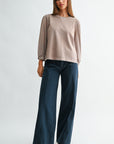 Dune 3/4 Bubble Sleeve Top