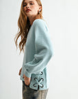 Skyway Long Sleeve Side Grommet Top