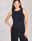 Midnight Pleated Hourglass Top