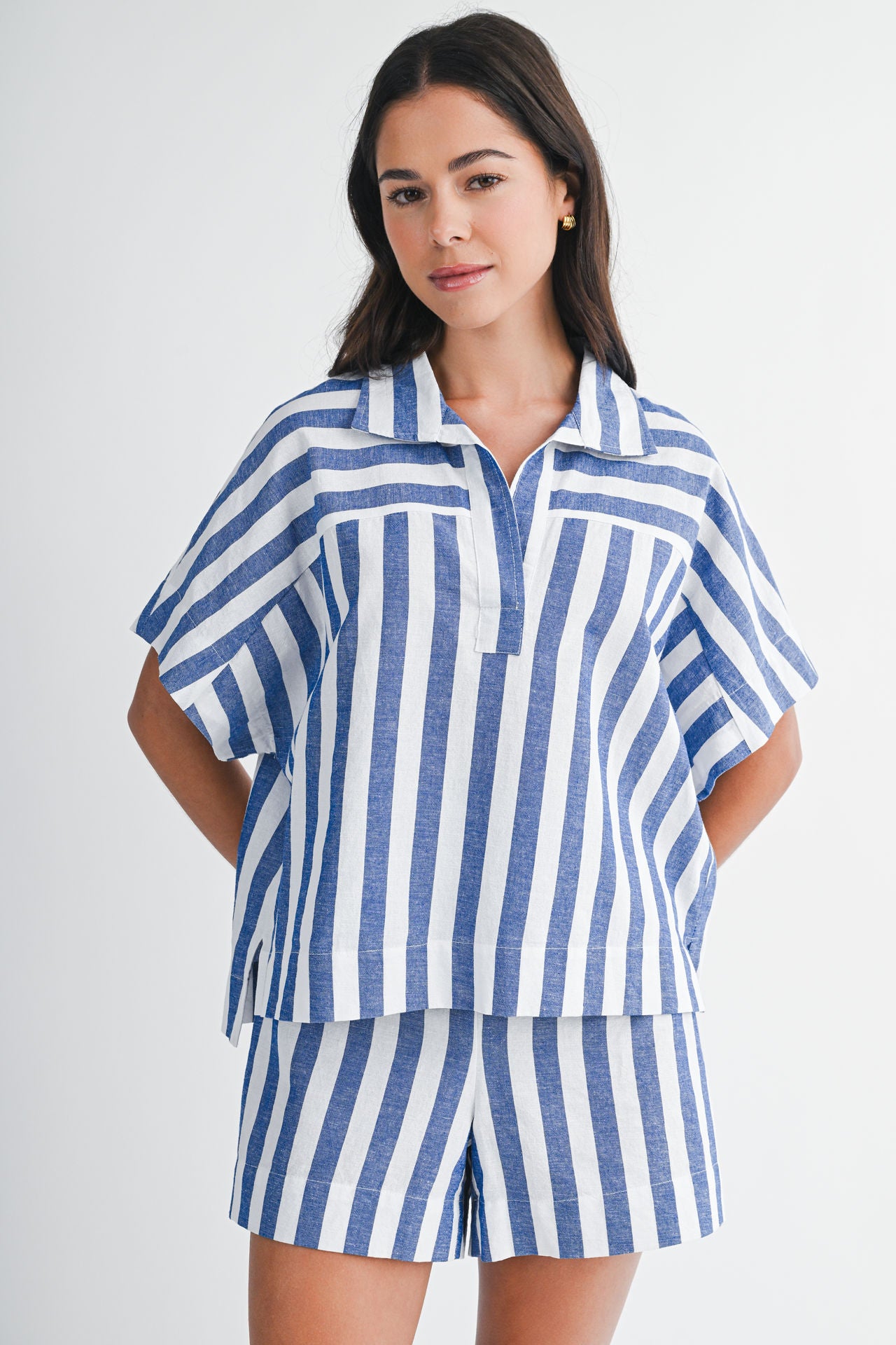 Relaxed Dolman Sleeve Top – City Blues