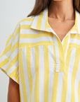 Yellow Relaxed Dolman Sleeve Top