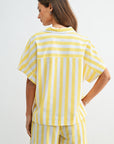 Yellow Relaxed Dolman Sleeve Top