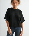 Black cropped broome sweater