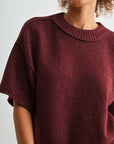 Raisin cropped broome sweater