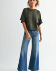 Olive Petite Broome Crop Sweater